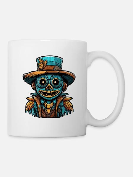Vogelscheuche / Erntehelfer / Maisfeld / Feld - Tasse - Weiß