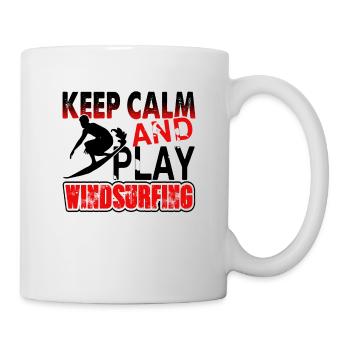 Windsurfing Keep calm and play Windsurfing - Mug - white - Right