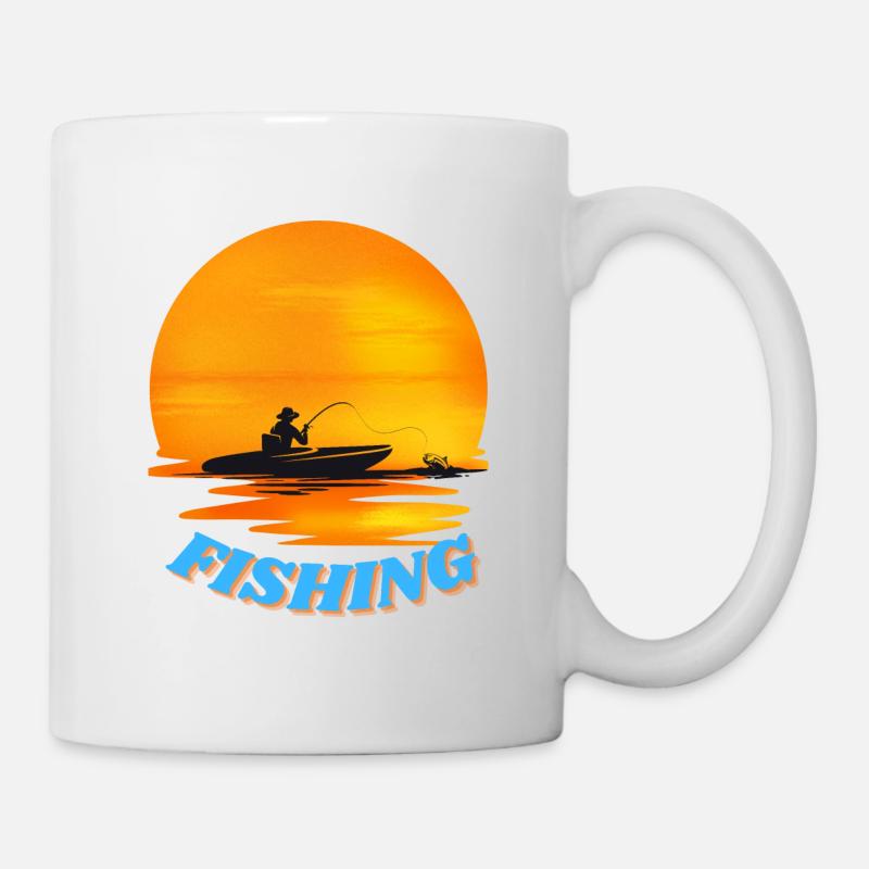 Attaque de poissons - Mug blanc - blanc