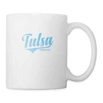Tulsa Stadt im Bundesstaat Oklahoma - Tasse - Weiß - Rechts