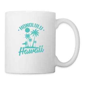 Honolulu Stadt im Bundesstaat Hawaii - Tasse - Weiß - Rechts