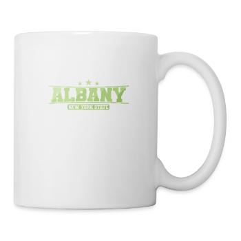 Albany Stadt im Bundesstaat New York - Tasse - Weiß - Rechts