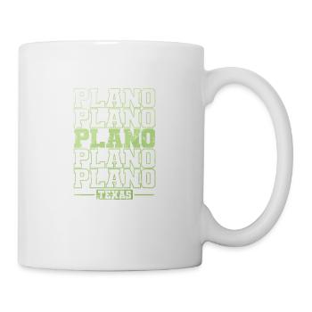 Plano Texas Stadt in den USA - Tasse - Weiß - Rechts