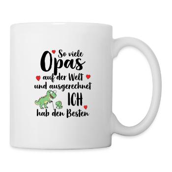 Meilleur grand-père, tant de grands-pères, j’ai le meilleur - Mug blanc - blanc - Droite