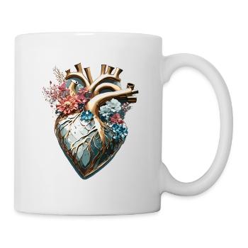 Herz / Muttertag / Liebe / Feiertage / Love - Tasse - Weiß - Rechts