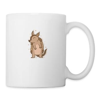 friendly armadillo - Mug - white - Right