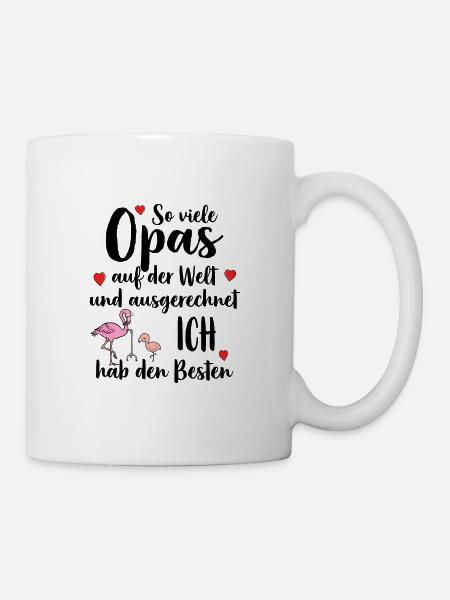 Bester Opa So Viele Opas Ich Hab Den Besten - Tasse - Weiß