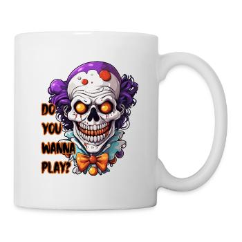 Clown / Zirkus / Fasching / Karneval / verspielt - Tasse - Weiß - Rechts