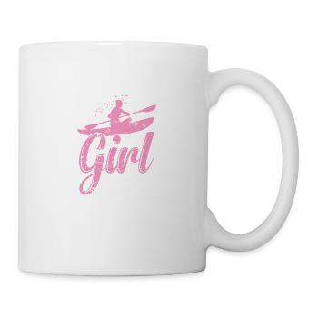 Kayak Girl Pédalo d’eau Canoë - Mug blanc - blanc - Droite
