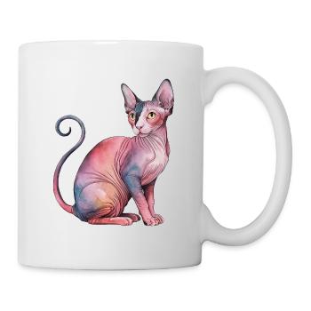 Chat Sphynx pour les amoureux des chats - Mug blanc - blanc - Droite