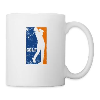 Golf Abschlag Eisen Trendsport Abschlag Golfball - Tasse - Weiß - Rechts