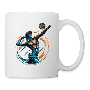 Volley-ball - Mug blanc - blanc - Droite