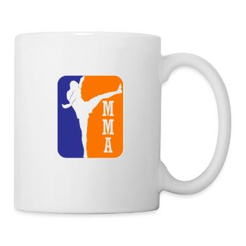 Coup de pied haut d’arts martiaux mixtes - Mug blanc - blanc - Droite