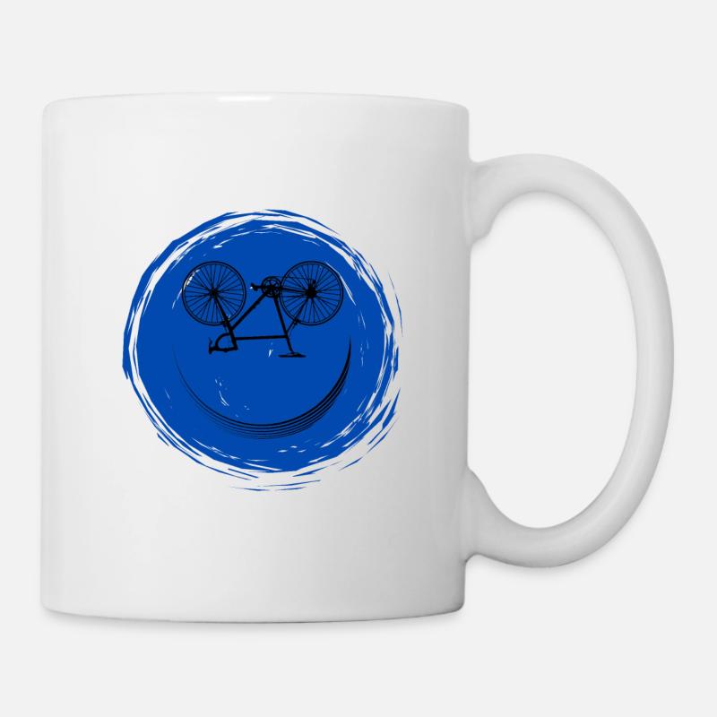 Fahrrad Gesicht - Tasse - Weiß