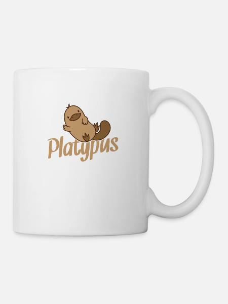 L’ornithorynque fait signe - Mug blanc - blanc