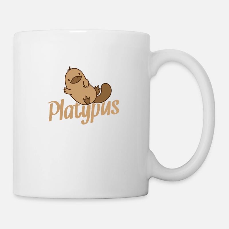 L’ornithorynque fait signe - Mug blanc - blanc