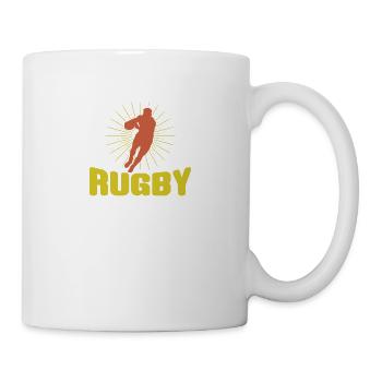 Rugby retro Style Football Sport - Mug - white - Right