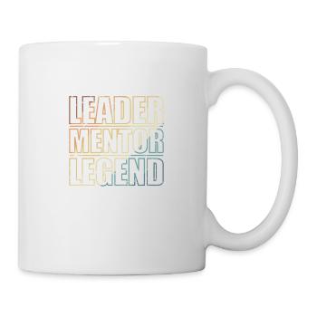Leader, mentor, légende - Mug blanc - blanc - Droite