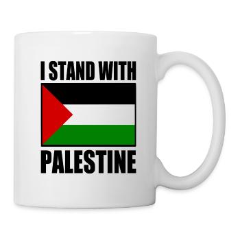 I stand with palestine - Mug - white - Right