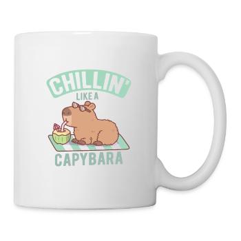 Chillin Like A Capybara Funny - Mug - white - Right
