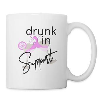 Drunk in support - Mug - white - Right