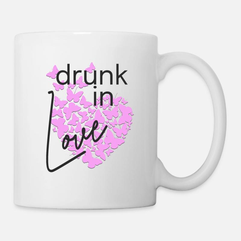 Drunk in Love - Tasse - Weiß