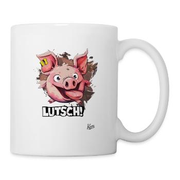 Drôle de cochon dit : Suce - Mug blanc - blanc - Droite