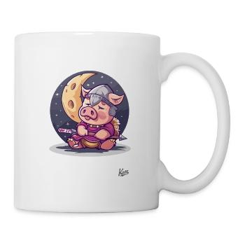 Sweet Viking wine sleeps, moon and stars - Mug - white - Right