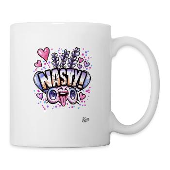 7609 lavender hearts and nasty love - Tasse - Weiß - Rechts