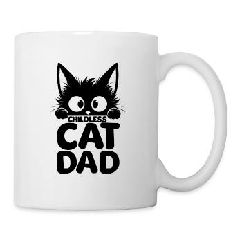 Childless Cat Dad - Tasse - Weiß - Rechts