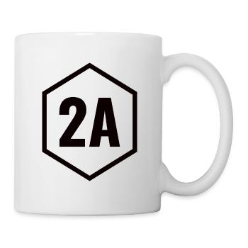 2A Corse du Sud - Noir - Mug blanc - blanc - Droite