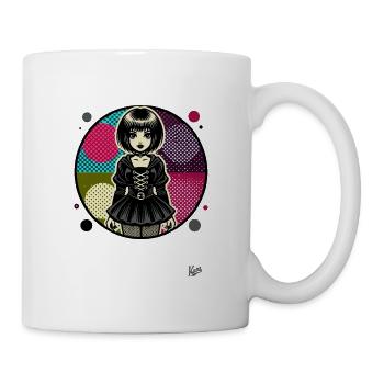 Fille Cool Punk Emo - Mug blanc - blanc - Droite
