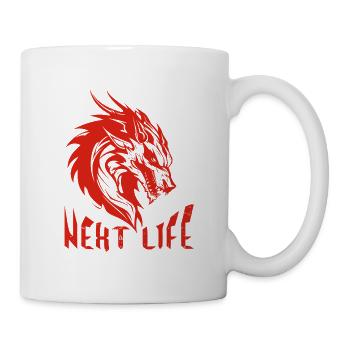 Drache - Tasse - Weiß - Rechts