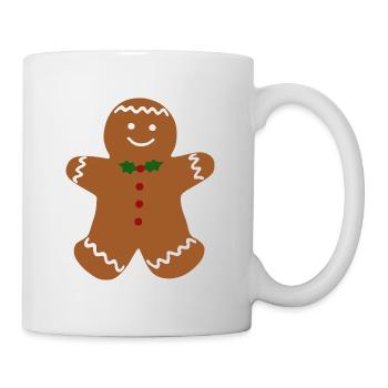 Lebkuchenmann - Tasse - Weiß - Rechts