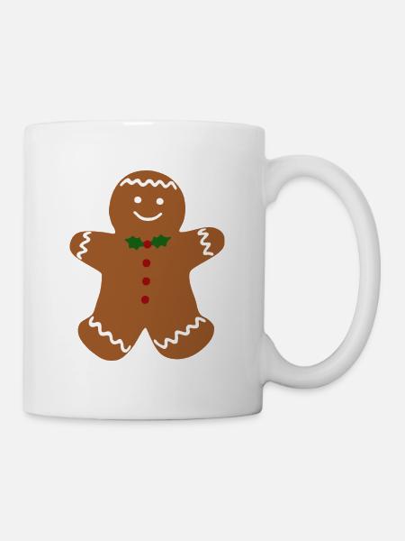 Lebkuchenmann - Tasse - Weiß