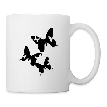 Butterflys - Tasse - Weiß - Rechts