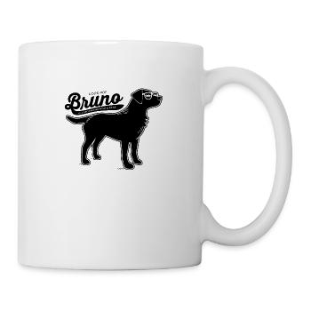 The black schwarze Labrador - Tasse - Weiß - Rechts