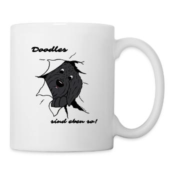 Doodles sind eben so! - Tasse - Weiß - Rechts