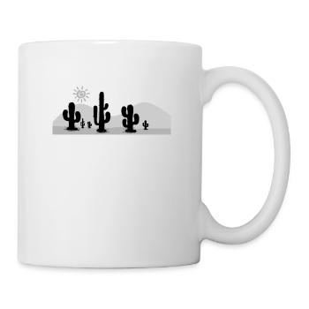 Kaktus Wüste - Tasse - Weiß - Rechts