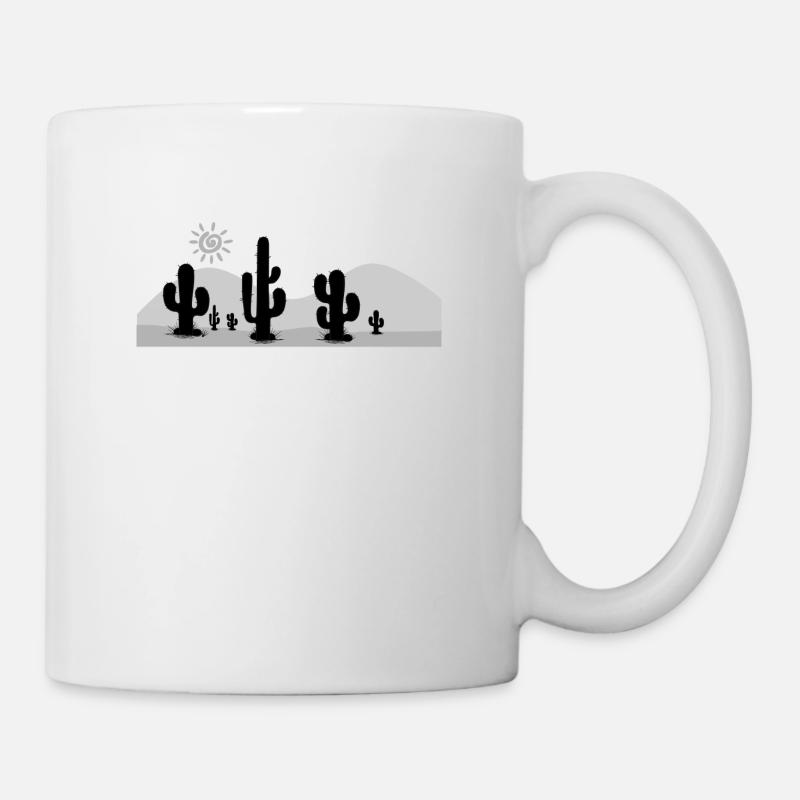 Kaktus Wüste - Tasse - Weiß