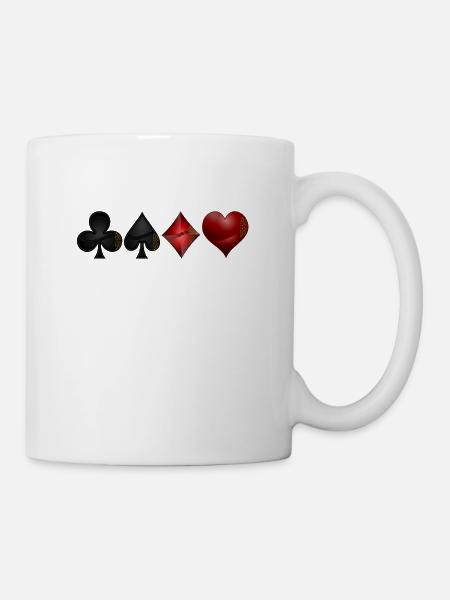Croix Pik Karo coeur - Mug blanc - blanc