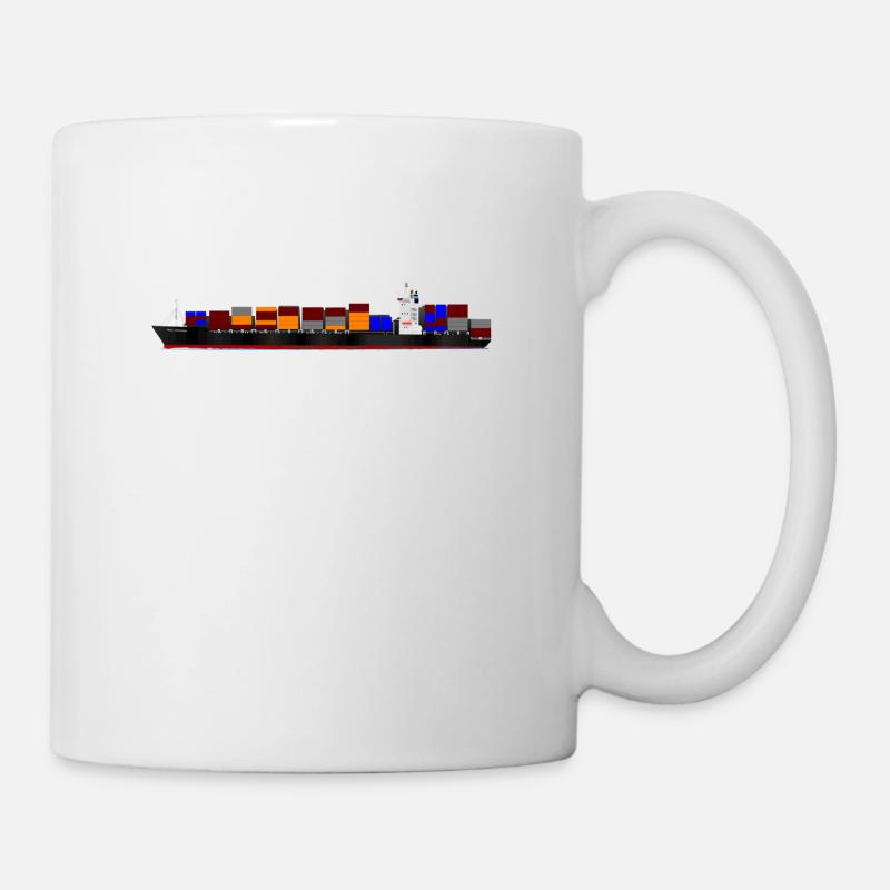 porte-conteneurs - Mug blanc - blanc