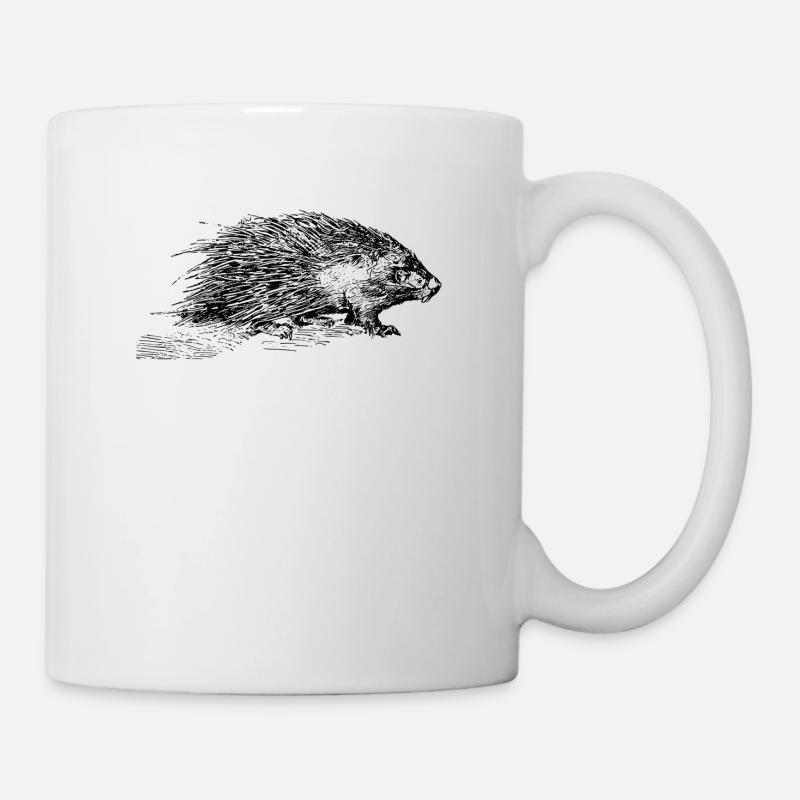 porcupine - Mug - white