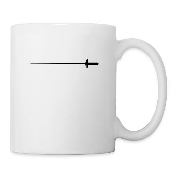 fencing fights floret sword parry samurai10 - Mug - white - Right