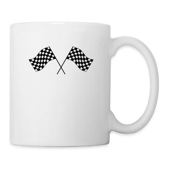 dragster racer automotive car racing car1 - Mug - white - Right
