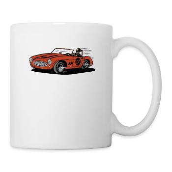 dragster racer automotive car racing car4 - Mug - white - Right