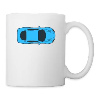 dragster racer automotive car racing car4 - Mug - white - Right