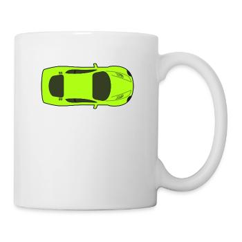 dragster racer automotive car racing car4 - Mug - white - Right