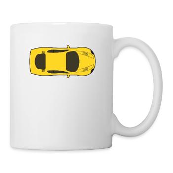 dragster racer automotive car racing car5 - Mug - white - Right
