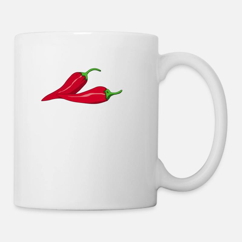 paprika chilli chili pepper citrus veggie gemuese - Tasse - Weiß